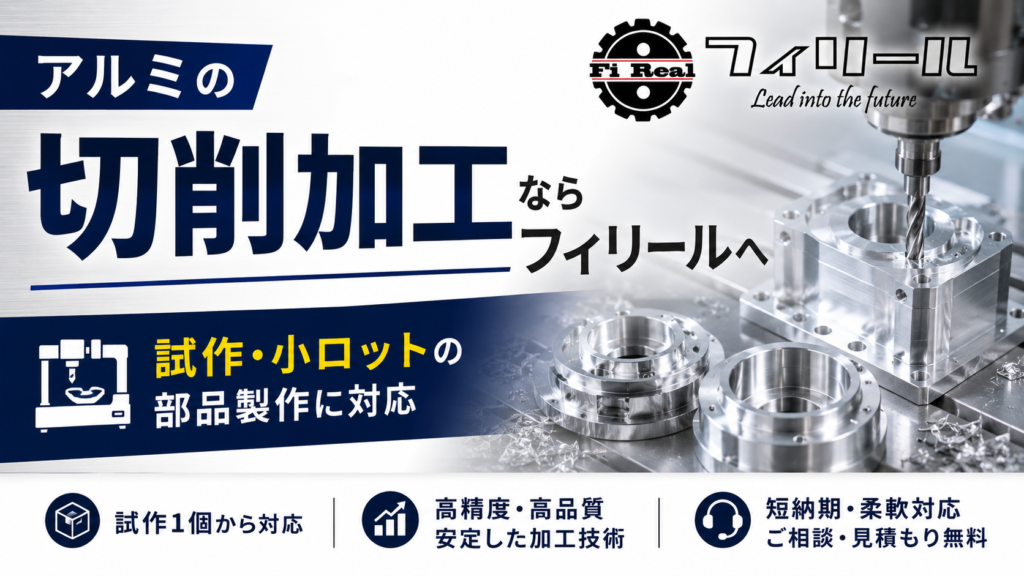 アルミの切削加工ならフィリールへ｜試作・小ロットの部品製作に対応